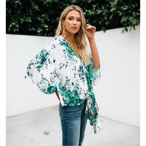 Vici Chamomile Floral Tie Top